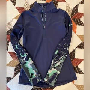 Nike Pro hyper warm quarter zip.